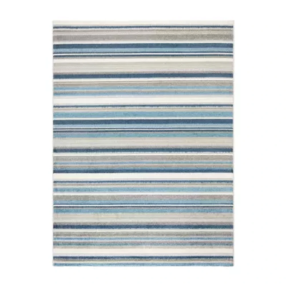 Town And Country Rio Stripe Outdoor Indoor Rectangular Area Rug