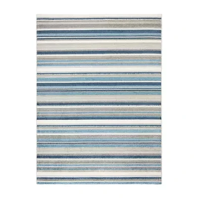 Town And Country Rio Stripe Outdoor Indoor Rectangular Area Rug