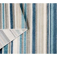 Town And Country Rio Stripe Outdoor Indoor Rectangular Area Rug