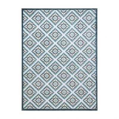 Town And Country Brooks Diamond Outdoor Indoor Rectangular Area Rug