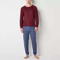 Ande Mens Round Neck Long Sleeve 2-pc. Pant Pajama Set