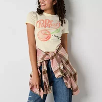 Womens Short Sleeve Crop Top Juniors