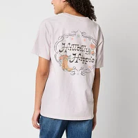Juniors Womens Short Sleeve Graphic T-Shirt