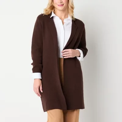 Liz Claiborne Coatigan Midweight Womens Topcoat Coat