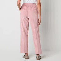 Alfred Dunner Telluride Womens Comfort Waistband Straight Corduroy Pant