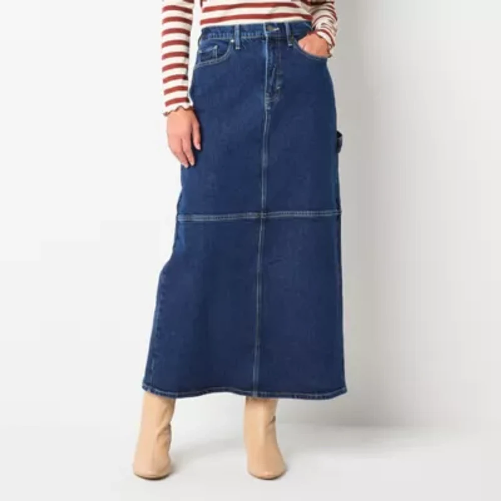 a.n.a Womens High Rise Maxi Skirt