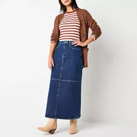 a.n.a Womens High Rise Maxi Skirt