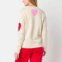 St. John's Bay Womens Crew Neck Long Sleeve Pullover Sweater