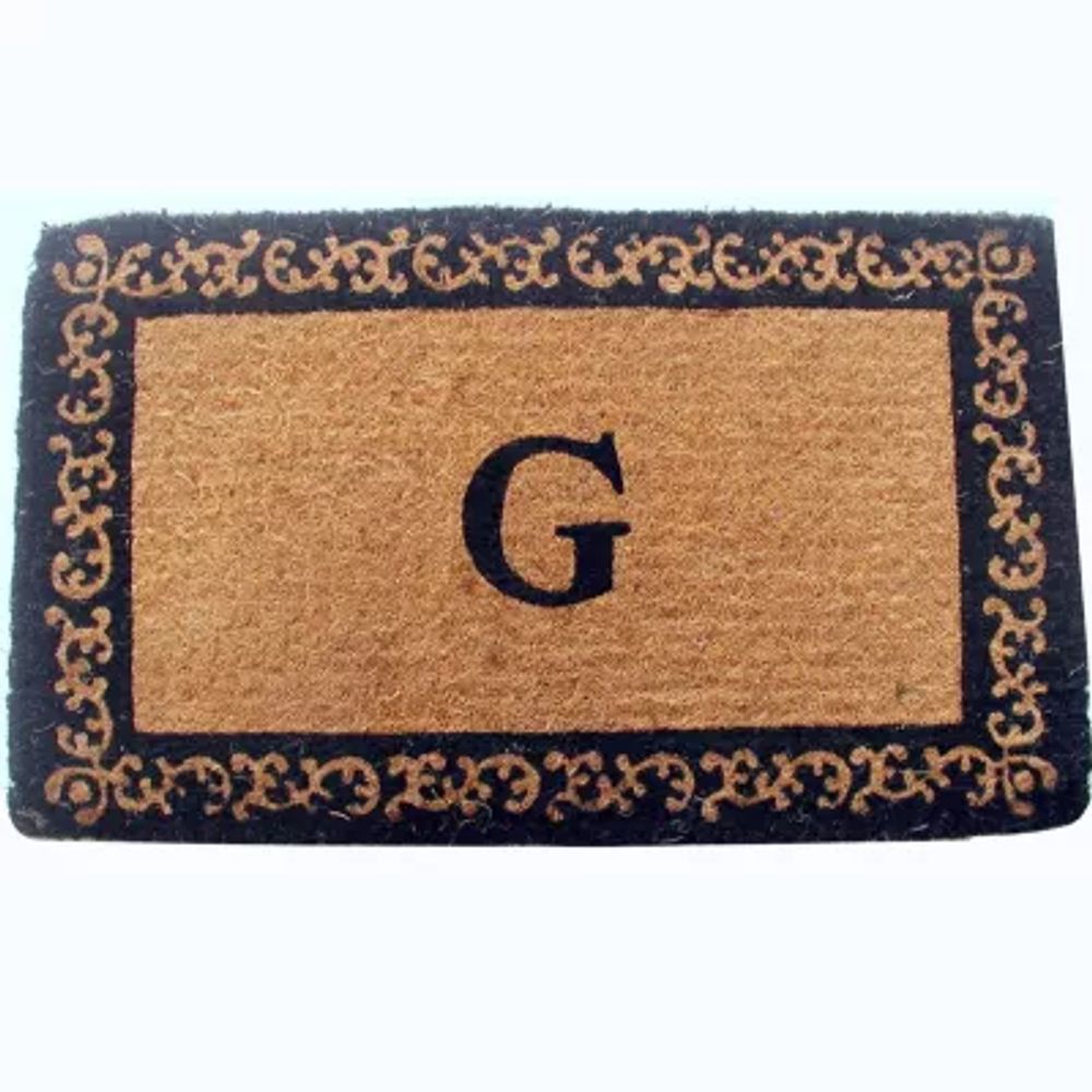 Imperial Border Monogram Doormat