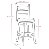 Woodgrove Swivel Bar Stool