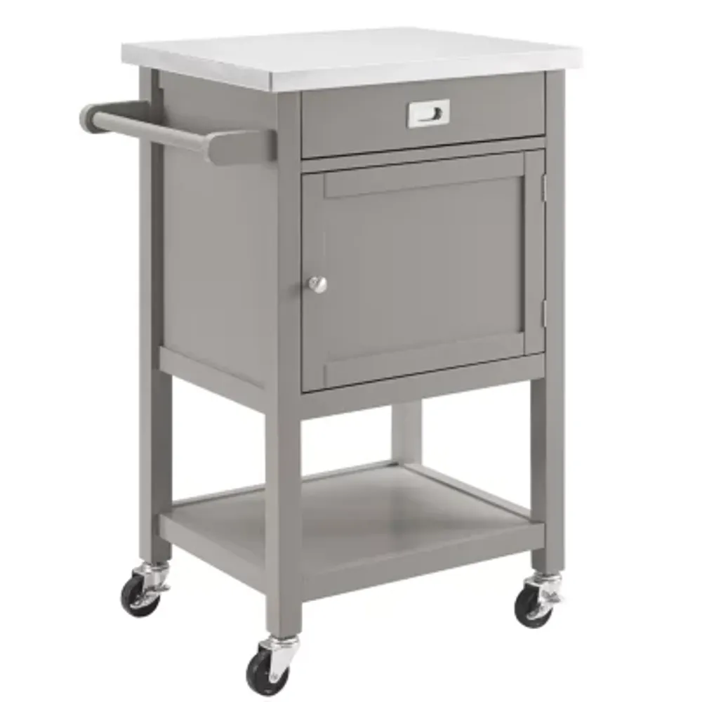 Sydney Stainless Steel-Top Kitchen Carts