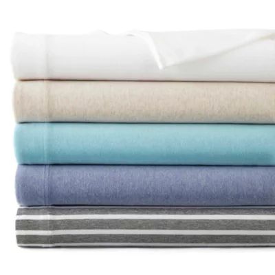 Home Expressions Jersey Knit Easy Care Set of 2 Pillowcases