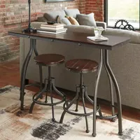 Signature Design by Ashley® Odium 3-Piece Counter Height Dining Table and Bar Stools Set