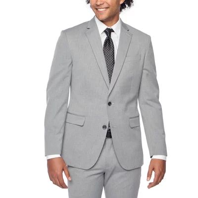 Men's Slim Fit Sharkskin 2 Piece Suit