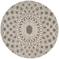 Safavieh Courtyard Collection Jacinth Geometric Indoor/Outdoor Round Area Rug