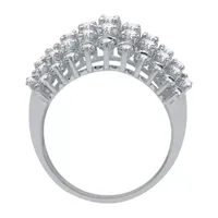 Womens 2 CT. T.W. Mined White Diamond 10K Gold Cocktail Ring