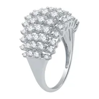 Womens 2 CT. T.W. Natural White Diamond 10K Gold Cocktail Ring