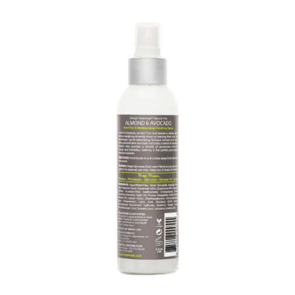 Design Essentials Almond & Avocado Anti Frizz Moisture  Finishing Spray Hair Treatment - 6 oz.