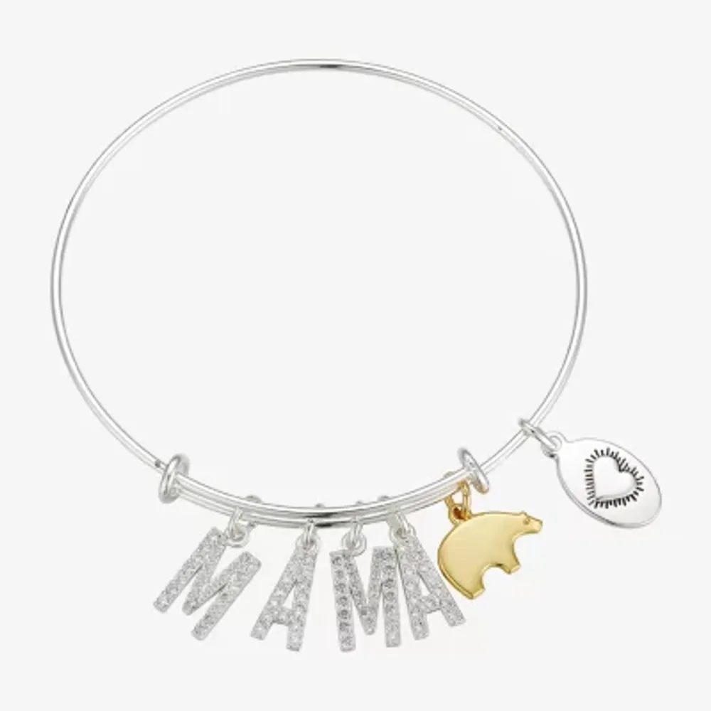 Footnotes Mama Stainless Steel Bangle Bracelet