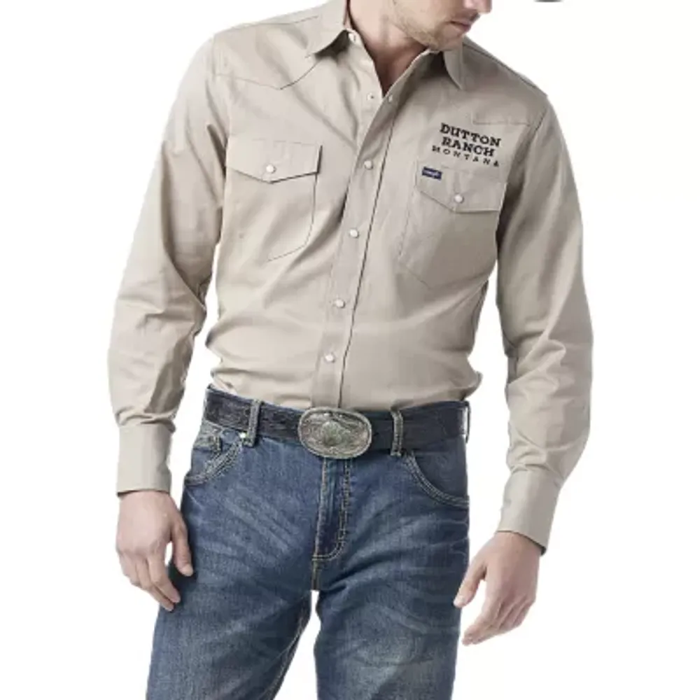 Wrangler® Yellowstone™ Mens Long Sleeve Western Shirt | Plaza Las Americas