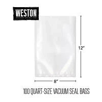 Weston 8x12" 100-pk. Vacuum Sealer Bags