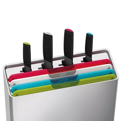 Joseph Joseph Folio Icon Plus 8-pc. Cutting Board and Knife Block Set