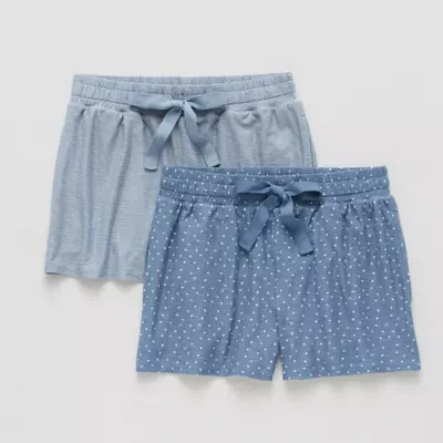 Jaclyn Womens Knit 2-pc. Pajama Shorts