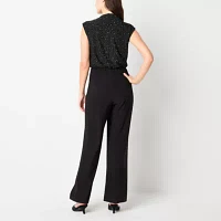 Perceptions Womens Sleeveless Jumpsuit