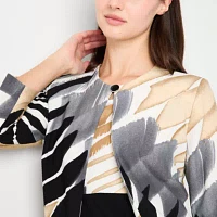 Danny & Nicole Womens Abstract Jacket Dress