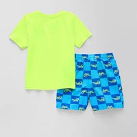 Okie Dokie Boys Animal Rash Guard Set