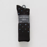 Van Heusen Fancy Dress 7 Pair Crew Socks Mens