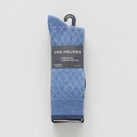 Van Heusen Fancy Dress 7 Pair Crew Socks Mens