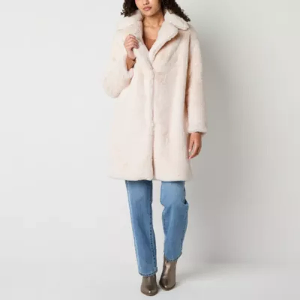 Forever 21 Faux Fur Midweight Womens Juniors Coat