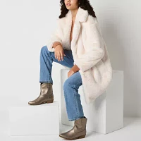 Forever 21 Faux Fur Midweight Womens Juniors Coat