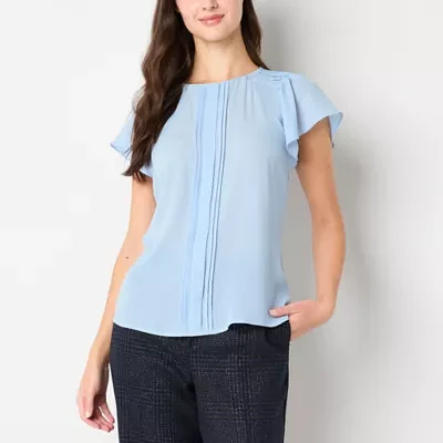 Worthington Petite Womens Perfect Blouse