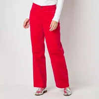 St. John's Bay Regular Fit Wide Leg  Velvet Trouser