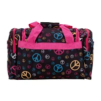 Rockland Freestyle 19" Peace Sign Print Duffel Bag