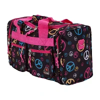 Rockland Freestyle 19" Peace Sign Print Duffel Bag