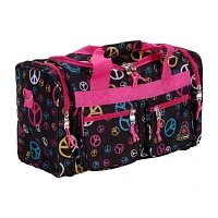 Rockland Freestyle 19" Peace Sign Print Duffel Bag