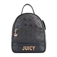 Juicy By Juicy Couture Blank Check Womens Adjustable Straps Logo Backpack