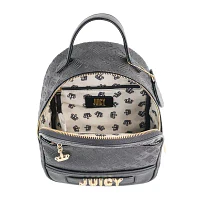 Juicy By Juicy Couture Blank Check Womens Adjustable Straps Logo Backpack