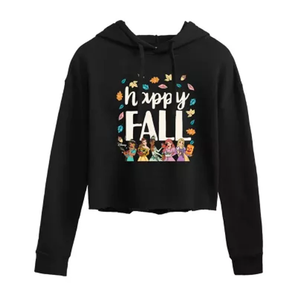 Juniors Disney Happy Fall Womens Long Sleeve Princess Hoodie