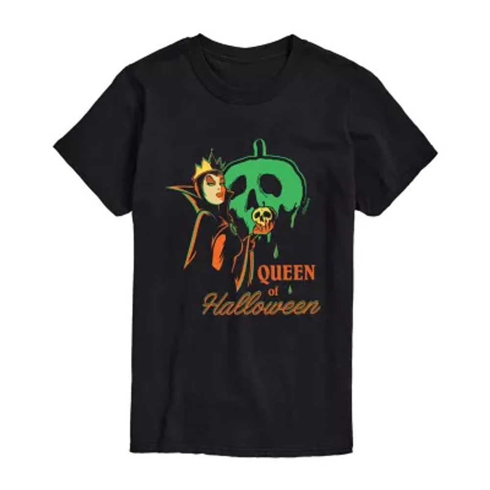 Juniors Disney Evil Queen Of Halloween Tee Womens Crew Neck Short Sleeve Graphic T-Shirt