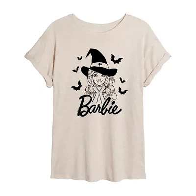 Juniors Witch Tee Womens Crew Neck Short Sleeve Barbie Graphic T-Shirt