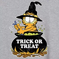 Juniors Garfield Trick Or Treat Tee Womens Crew Neck Short Sleeve Graphic T-Shirt