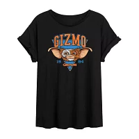 Juniors Gremlins Gizmo Tee Womens Crew Neck Short Sleeve Graphic T-Shirt