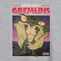 Juniors Gremlins We'Re Here Tee Womens Crew Neck Short Sleeve Graphic T-Shirt