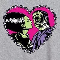 Juniors Bride Of Frankenstein Tee Womens Crew Neck Short Sleeve Graphic T-Shirt