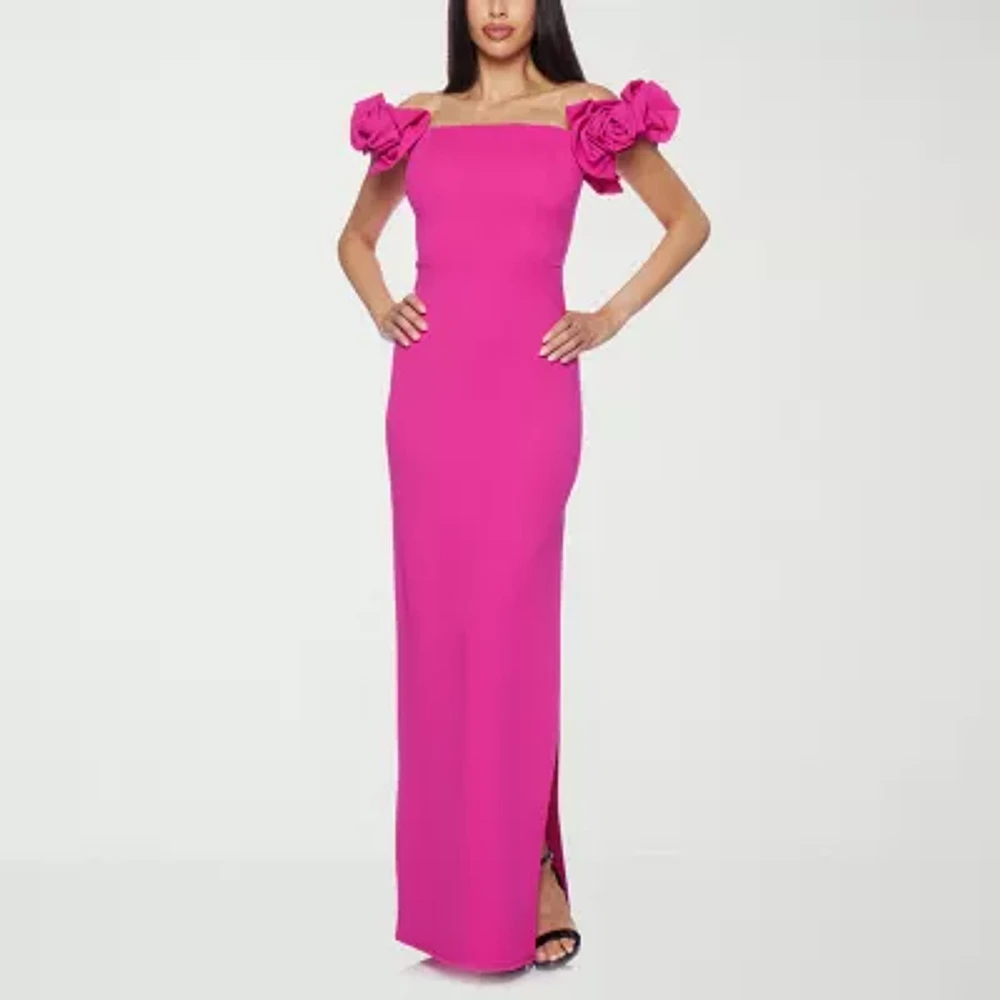 Premier Amour Off The Shoulder Womens Evening Gown