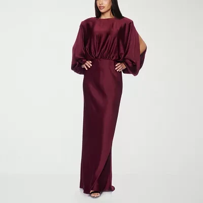 Premier Amour Womens Long Sleeve Evening Gown